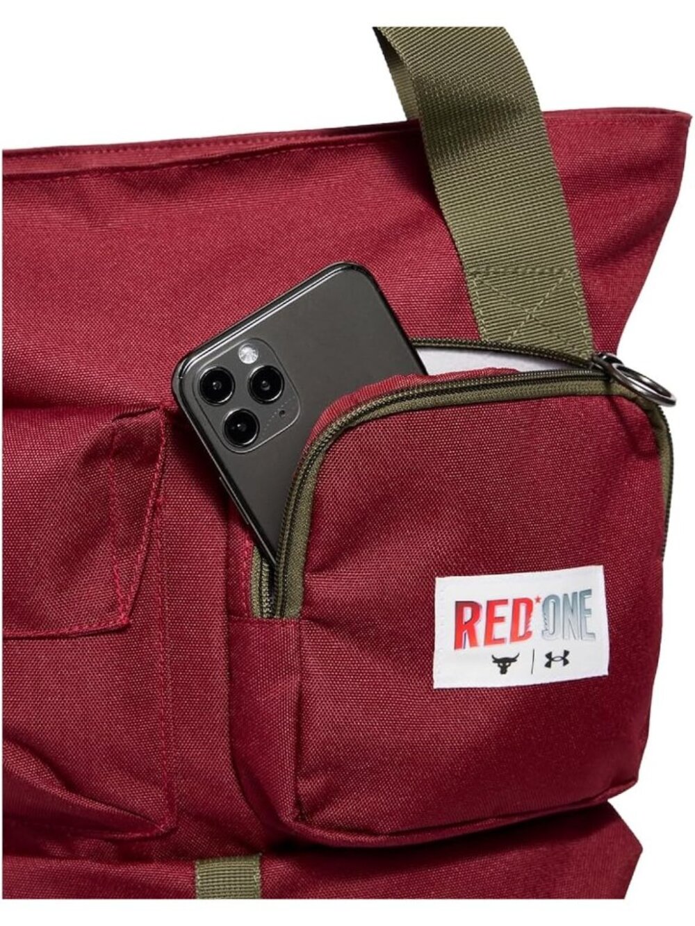 Under Armour Project Rock One Gym Lightweight Sack  / Burgundy Color - Picture 7 of 11
